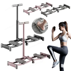 Pelvic Floor Muscle Training Ski Machine Leg Slimming Device Non-Slip Hip Leg Exercise Tool Foldable with Handrail for Home Gym