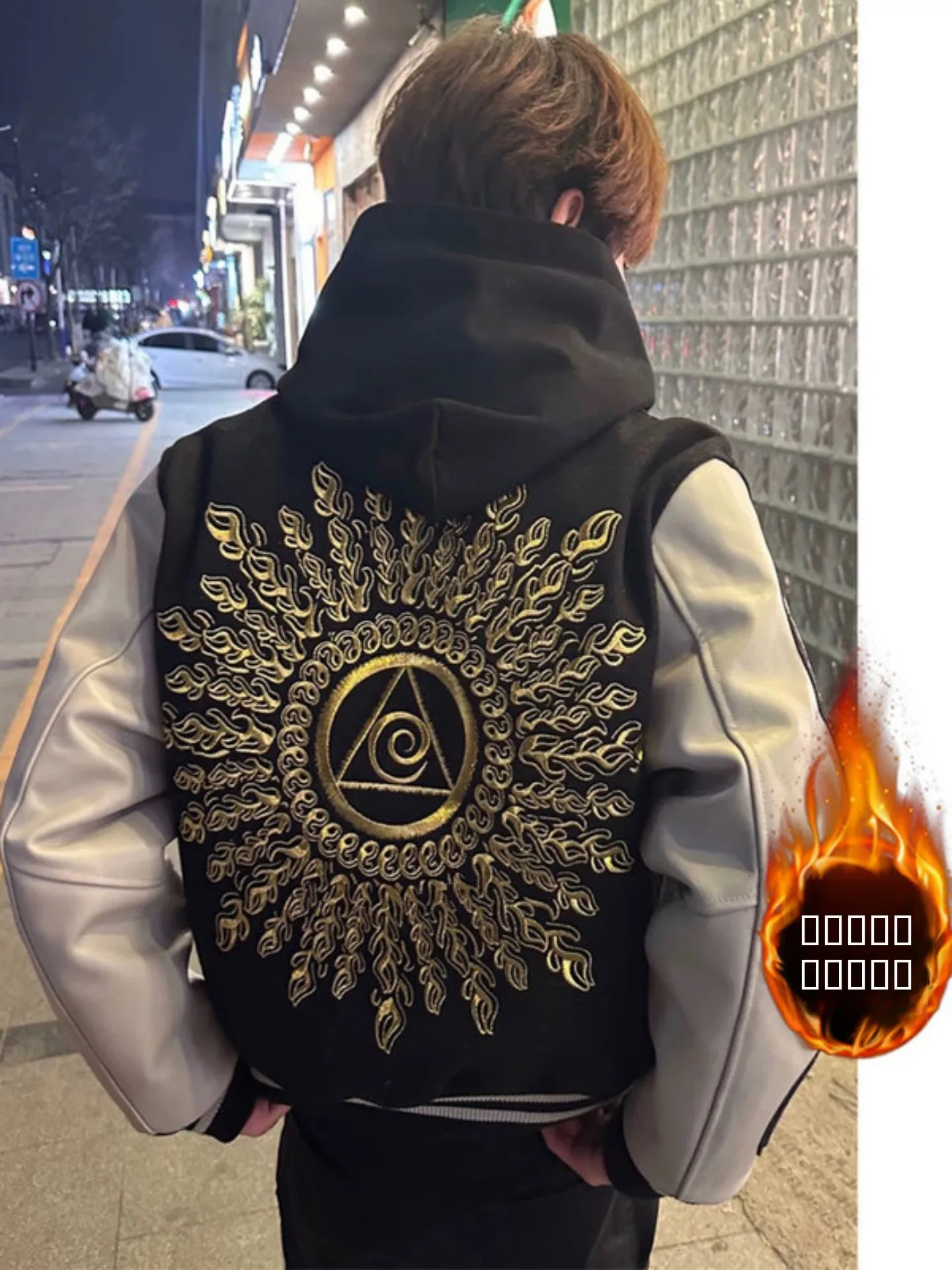 

Ретро-куртка Kiko с вышивкой, утепленная, зимняя, бейсбольная, мужская, теплая, свободного кроя, из полиэстера, укороченная