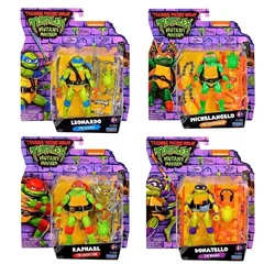 Teenage Mutant Ninja Turtles Action Figures Raphael Michelangelo Joint Movable Table Ornament Collectible Kids Birthday Gifts