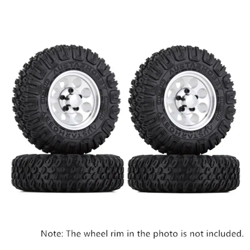 

4PCS 85MM 1.55 Inch Tires Tyre for 1/10 RC Crawler Car Jr D90 CC01 LC70 MST [A17I Toy]