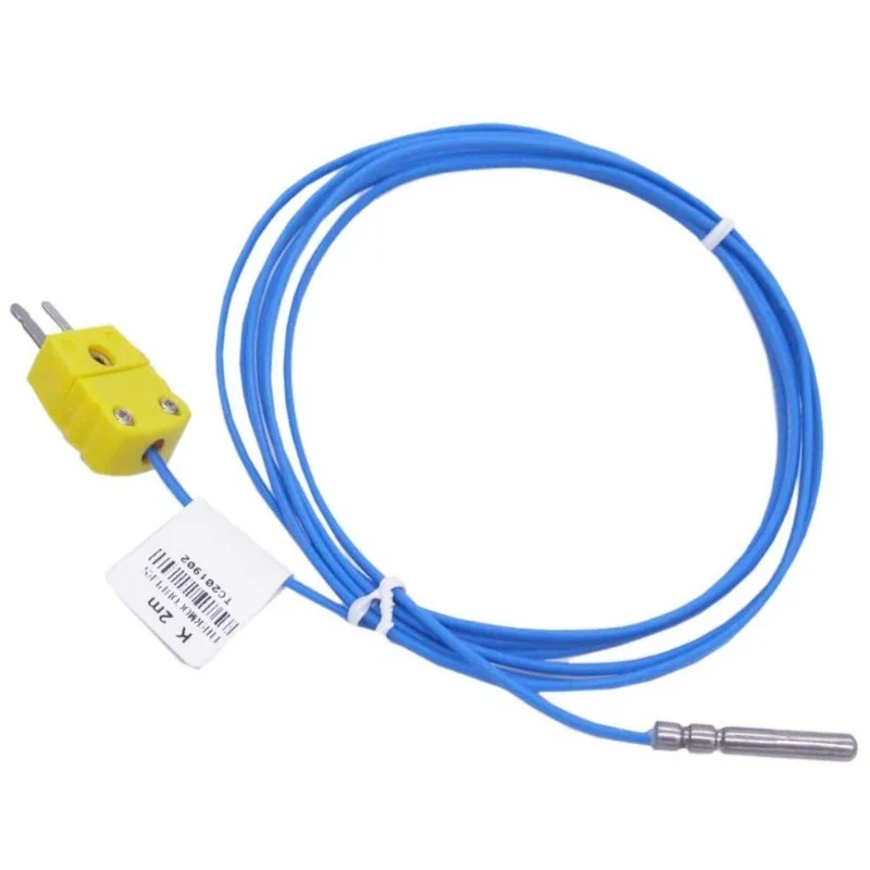 Sondas de Sensor tipo k Impermeáveis Metal Headprobe para Sonda tipo k Sensor e Medidor de Termopar Controlador de Temperatura com Plugue