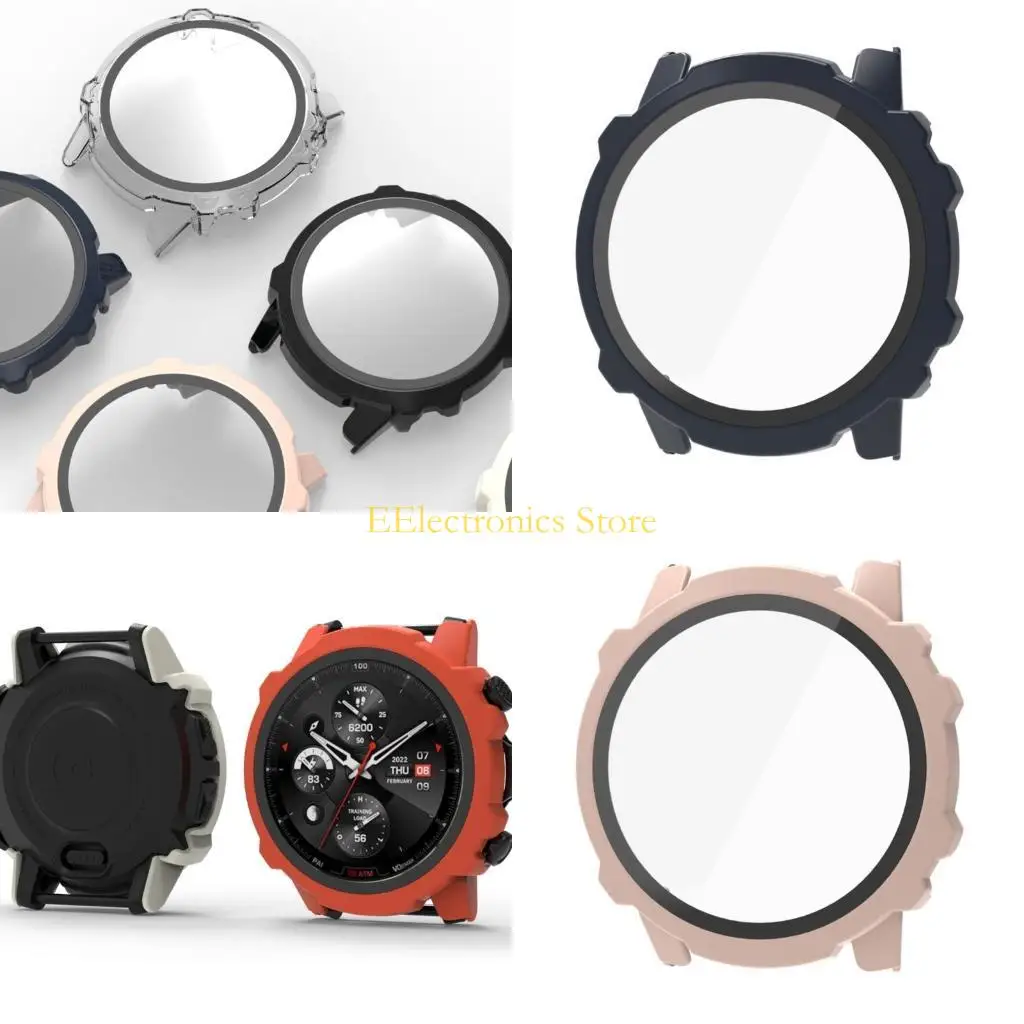 

B03C Smartwatch Frame Housing Tempered-Glass Film PC Hard Cover Suitable for Falcon Screen Bumper-Shell Protector-Shockproof
