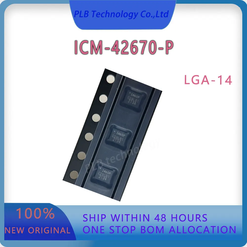 Original ICM-42670 Sensors ICM-42670-P Integrated Circuit LGA-14 IMUs - Inertial Measurement Units Electronic Stock IC Chip New