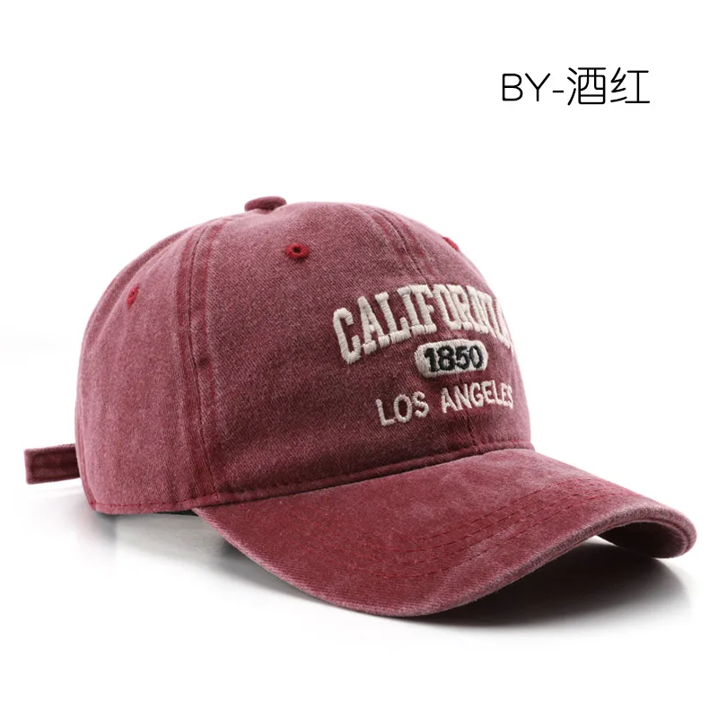 Modische, lässige Baseballkappe für Damen und Herren, Baumwolle, weiche Hüte, Unisex, Los Angeles-Stickerei, Snapback-Mütze, Wandern, Sonnenschutzkappen – Detail 13