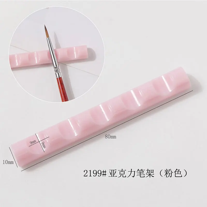 Organizer na pędzle do paznokci z 5 przegródkami, akrylowy, przezroczysty stojak na długopisy, ekspozytor, akcesoria do manicure