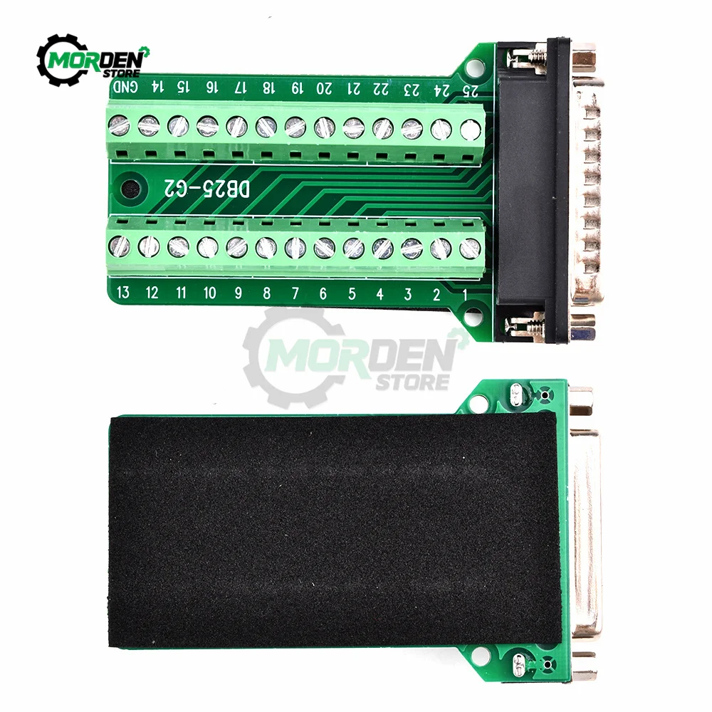 DB25 25pin Adapter RS232 Serial Signals Terminal Module Interface Converter To DB25 Connector Male Female Power Supply