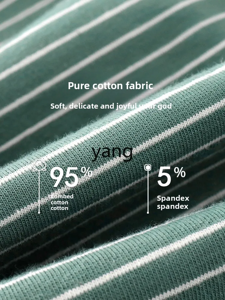 Yjq pure cotton men's underwear striped sports shorts flat-corner four-corner men's underwear
