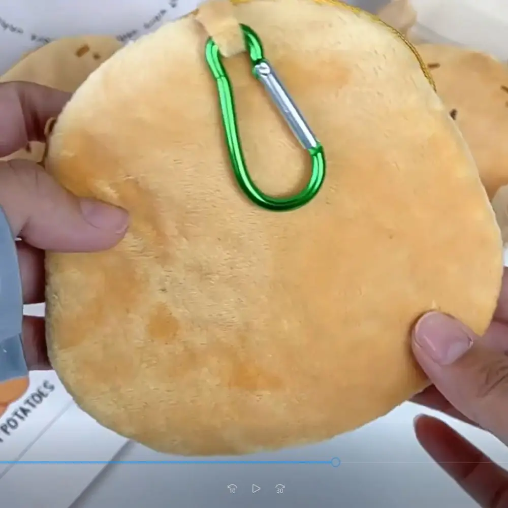 С металлической пряжкой, плюшевый кошелек с картофельной головой, мультяшный мини-кошелек с картофельной головой, милая портативная сумка для наушников с картофелем, подарок