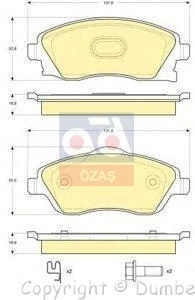 Store code: FDB1424 for brake pad ON 01 CORSA.C-COMB O.C-COMB O.C