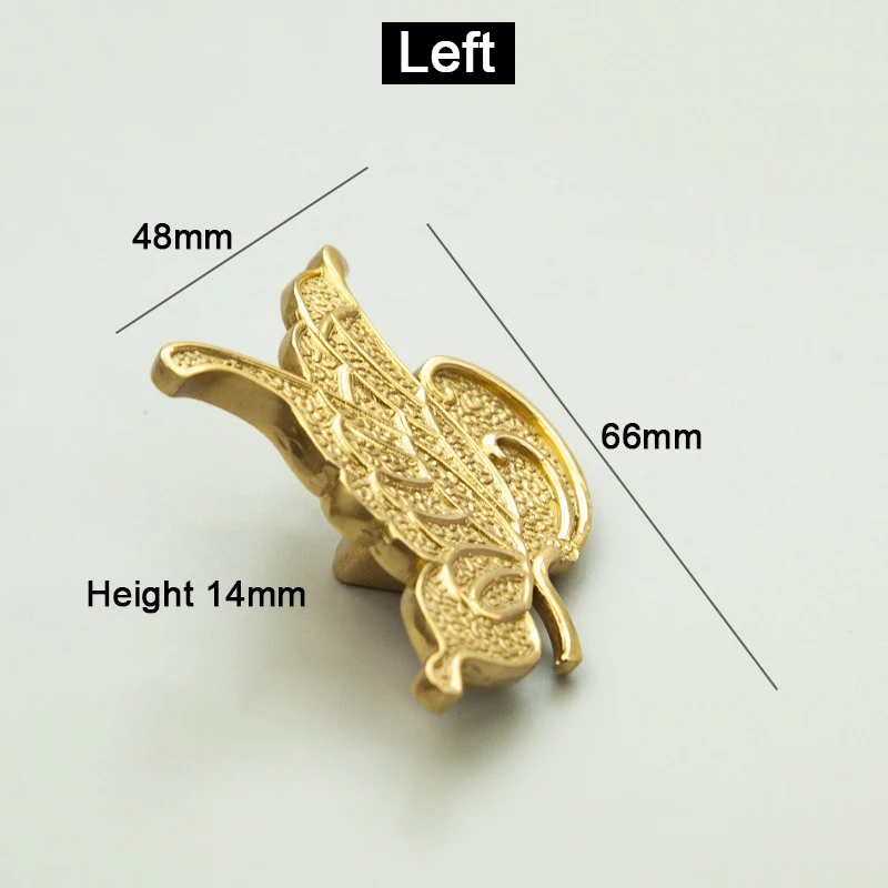 

Beauty 4PCS/4Pair Solid Brass Butterfly Furniture Handles Cupboard Wardrobe Closet Dresser Drawer Cabinet Door Pulls Knobs Deco