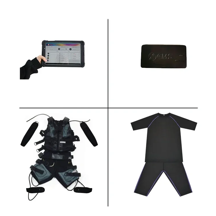 

Wireless EMS fitness training suit XEMS electrical stimulation wireless muscle stimulator machine 1 piece