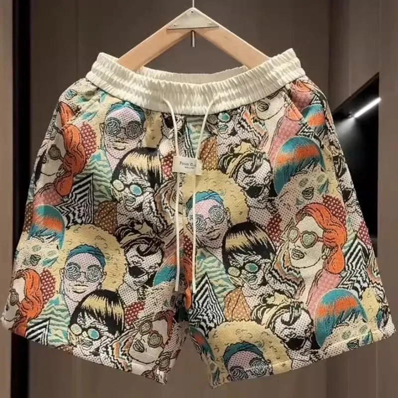 

2025 New Summer Thin Beach Hawaii Beach Couple Five-Quarter Casual orts Youth Breathable Lightweight Comfortable orts