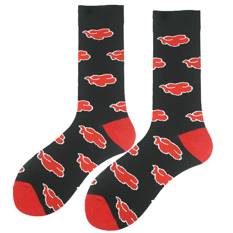 أزياء الهالوين أنيمي nuage rouge Akatsuki chaussets dehaute quality Ninja للجنسين الكبار chaussets تأثيري أرض الإنسان والنساء #5