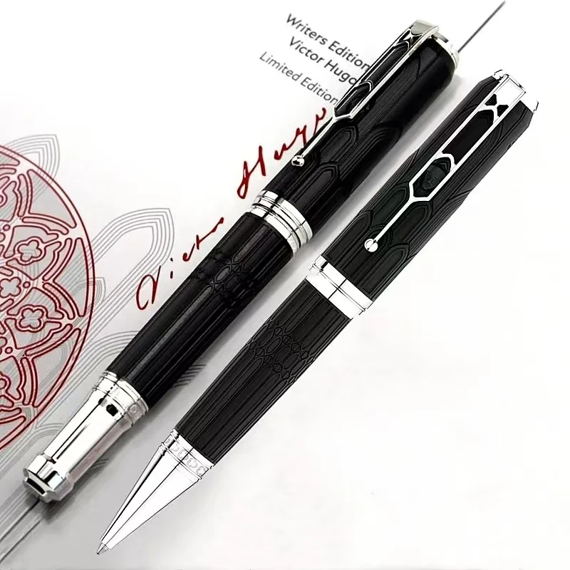 MB Writer Edition Victor Hugo Balpoint PensCathedral Architectural Style Rollerball FountainStationery With Serial Number