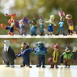 Amazing 12pcs/set Zootopia Animals Action Figure Toys Rabbit Judy Hopps Fox Nick Wilde Movie Kids Gift Collection Figures