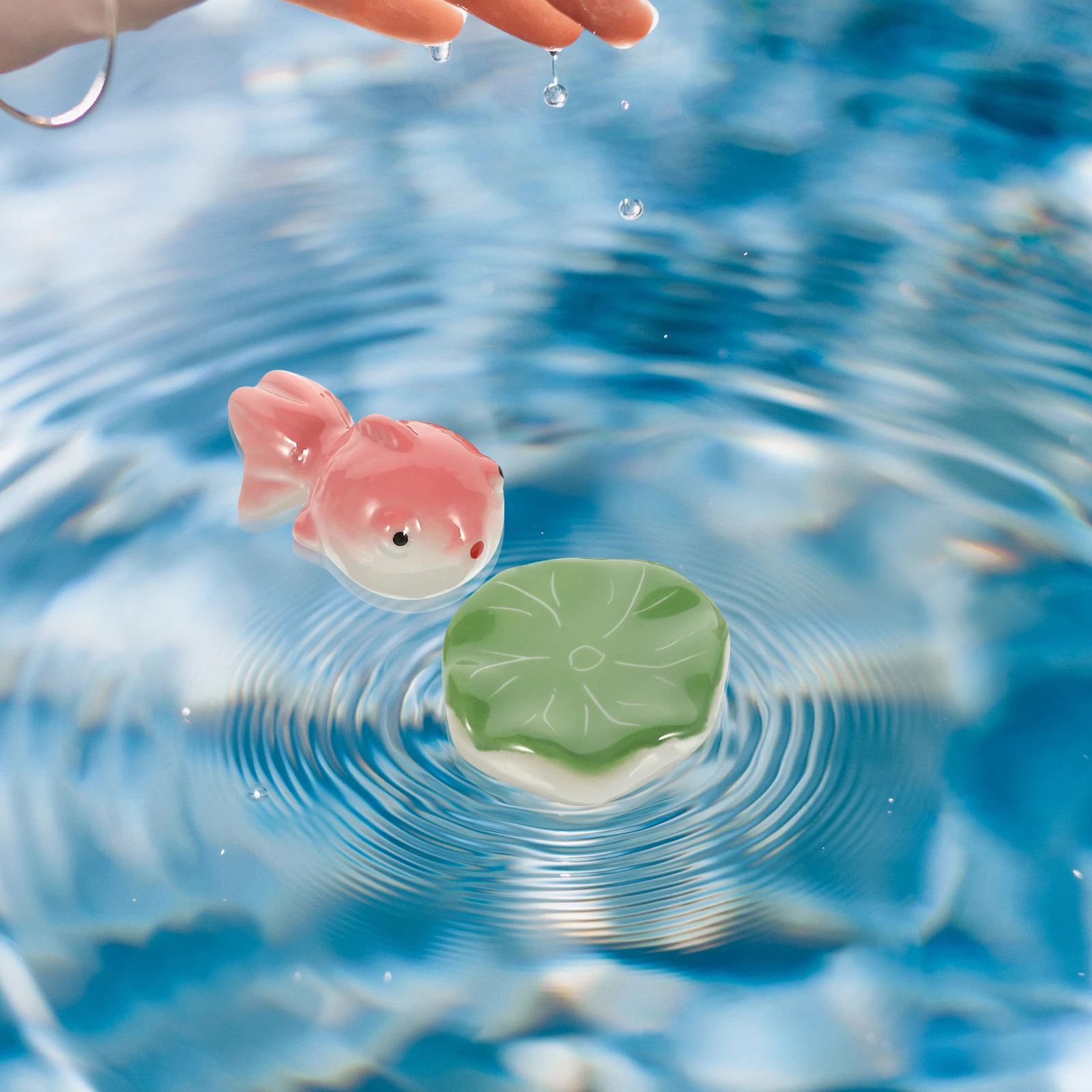 

Decorative Ceramic Ball Decoration Toys Bubble Floating Ornament Child Oh Fish Tank