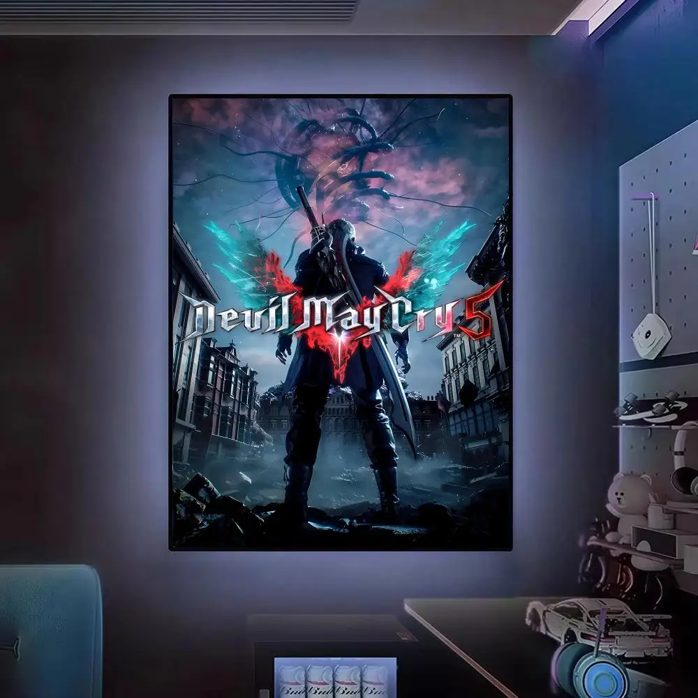 Game D-Devil May Cry 5 Poster Modern Aesthetic Cool Premium Decor for Bedrooms and Gaming Rooms