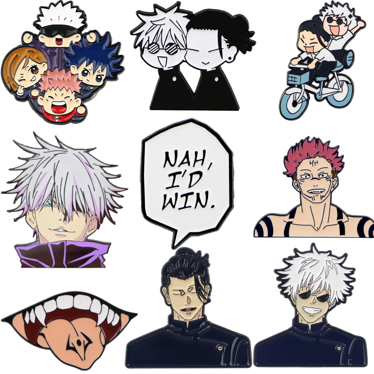 

Jujutsu Kaisen Cartoon Enamel Pin Cute Animals Brooches For Women Lapel Pins Badge on Backpack Costume Accessories Fashion Gifts