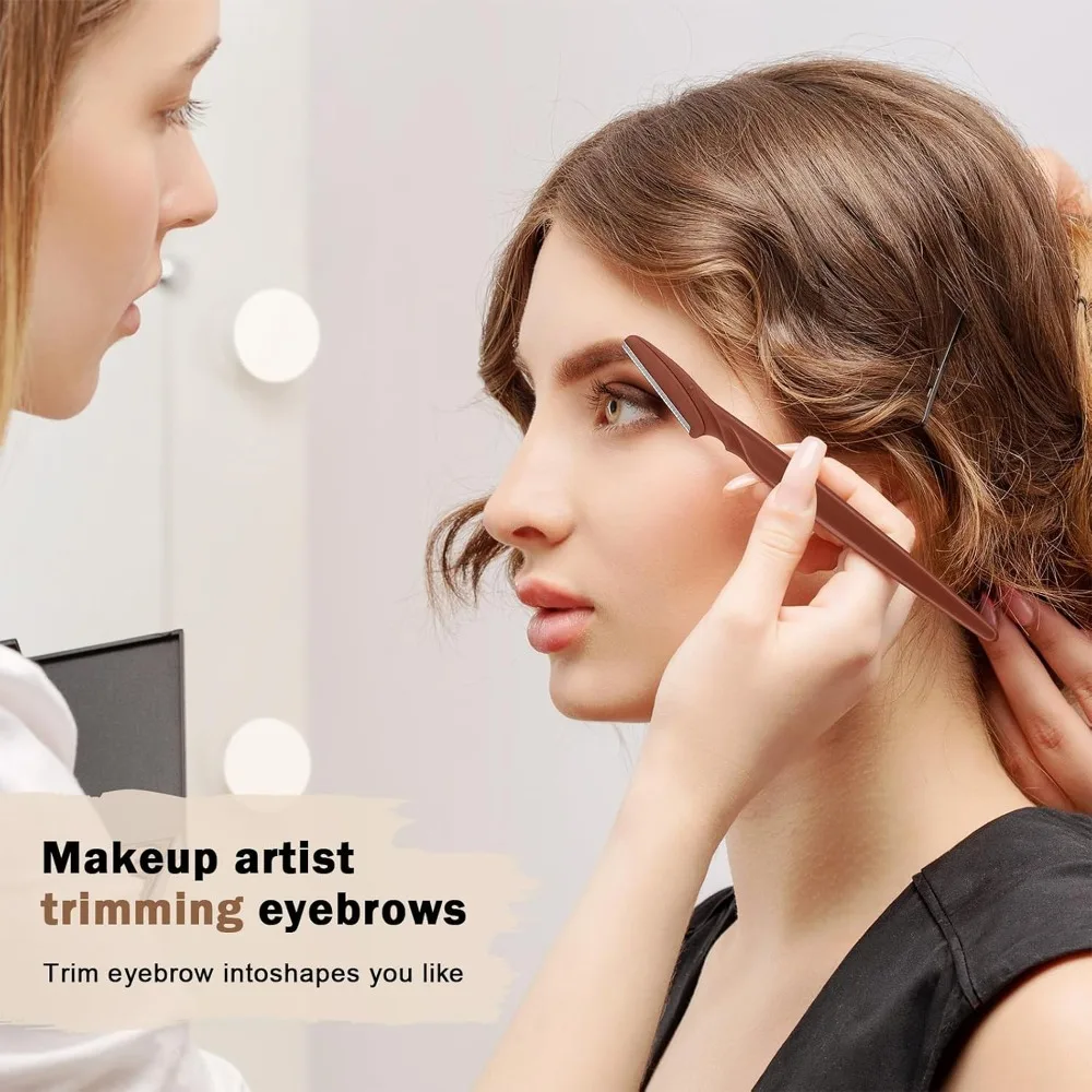 أداة قص الحواجب شفرة الوجه ماكينة حلاقة محمولة لإزالة شعر الحواجب وإزالة الشعر آمنة لقطع الحواجب أدوات المكياج أدوات التجميل