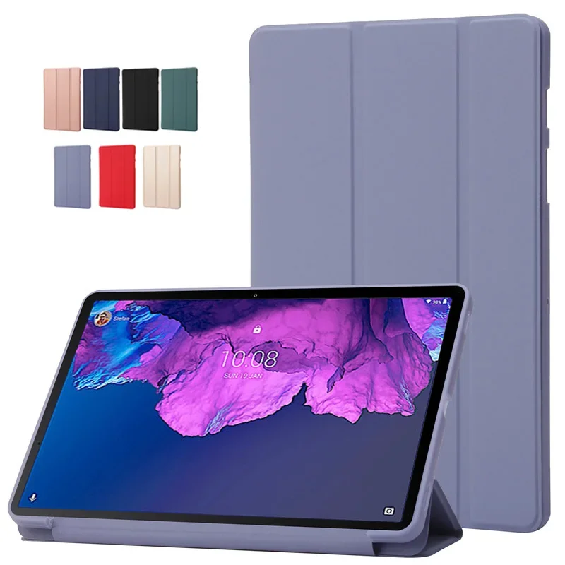 Pop Tablet Case For Lenovo M10 X306 X605 For Xiaoxin 10.6 11 11.2 11.5 12.7 2024 PU Leather Soft Silicone Back Stand Tablet Shel