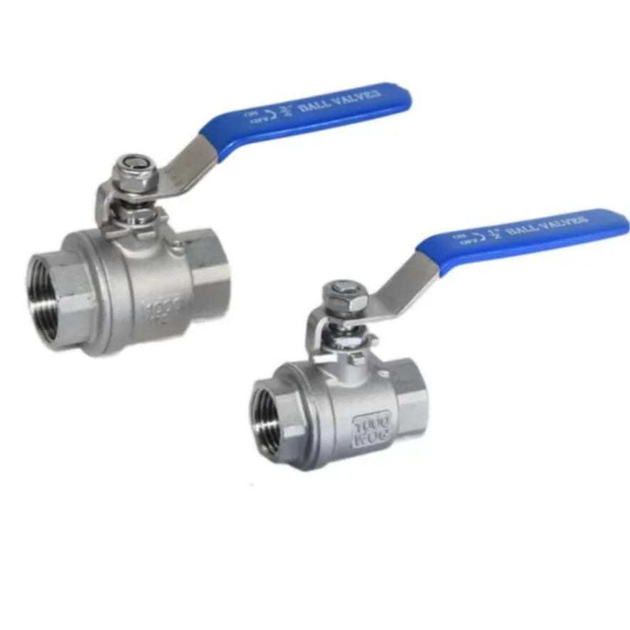 

304 Stainless Steel Two-Piece Ball Valve 10050.00G-Piece Internal Thread Internal Thread Buckle Switch Valve 4 Points