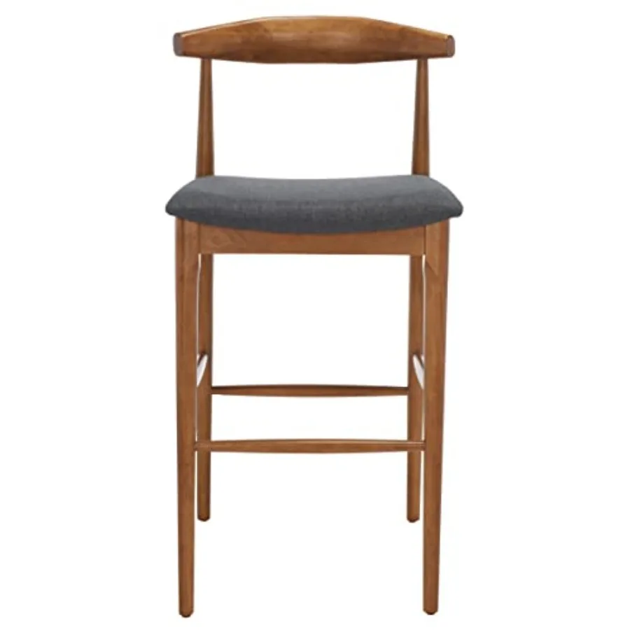 

Барный стул Home Collection Lionel Retro, 30 дюймов, с подушкой, цвет орех/темно-серый