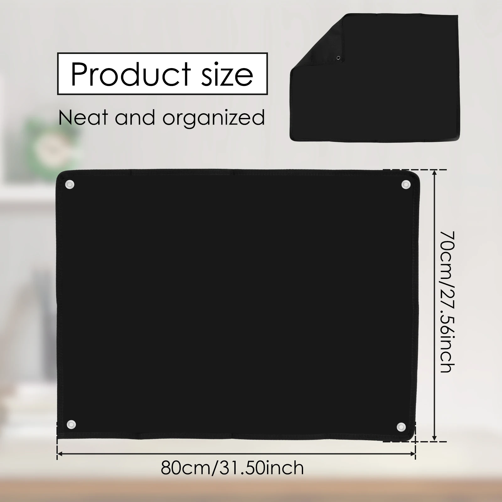 Zusammenklappbares Patch-Display, tragbares Patchpanel-Halter, Brett-Patch-Organizer, Banner-Blatt mit Wandaufhängungslöchern für Heimdekoration