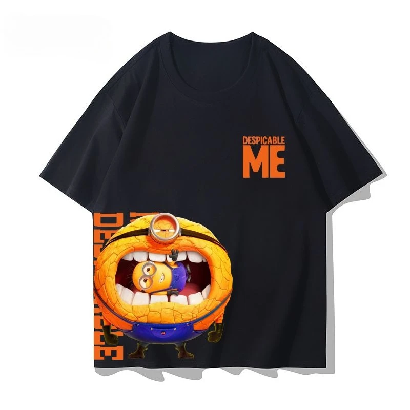 

Minions Big Eyes Cute T-shirt Joint New Fashion Trend Funny Pure Cotton Leisure Vacation Harajuku Summer Women Sleep Wear