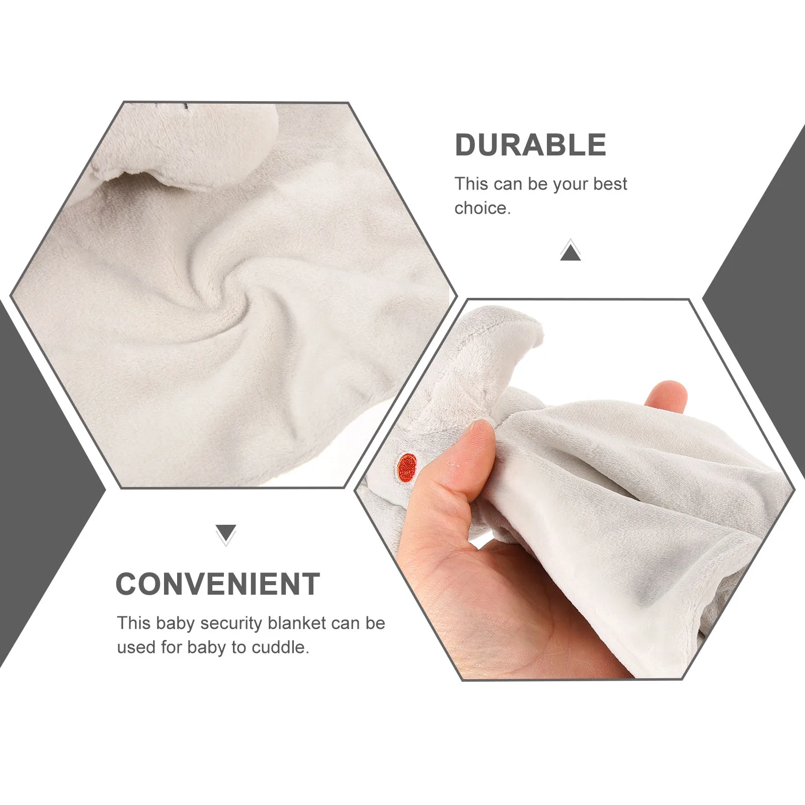 Baby Security Blanket Infant Snuggle Towel Cartoon Elephant Design Newborn Comforting Animal Gift For Baby Shower Christmas