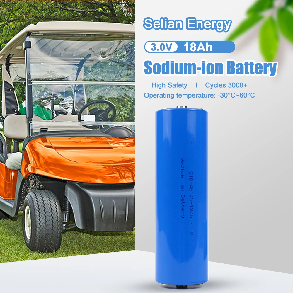 SIB 3V 20Ah Sodium Rechargeable Battery 3000+Deep Cycle low-temperature NA-ion Cell Perfect for Wheel Emergency Lights Power