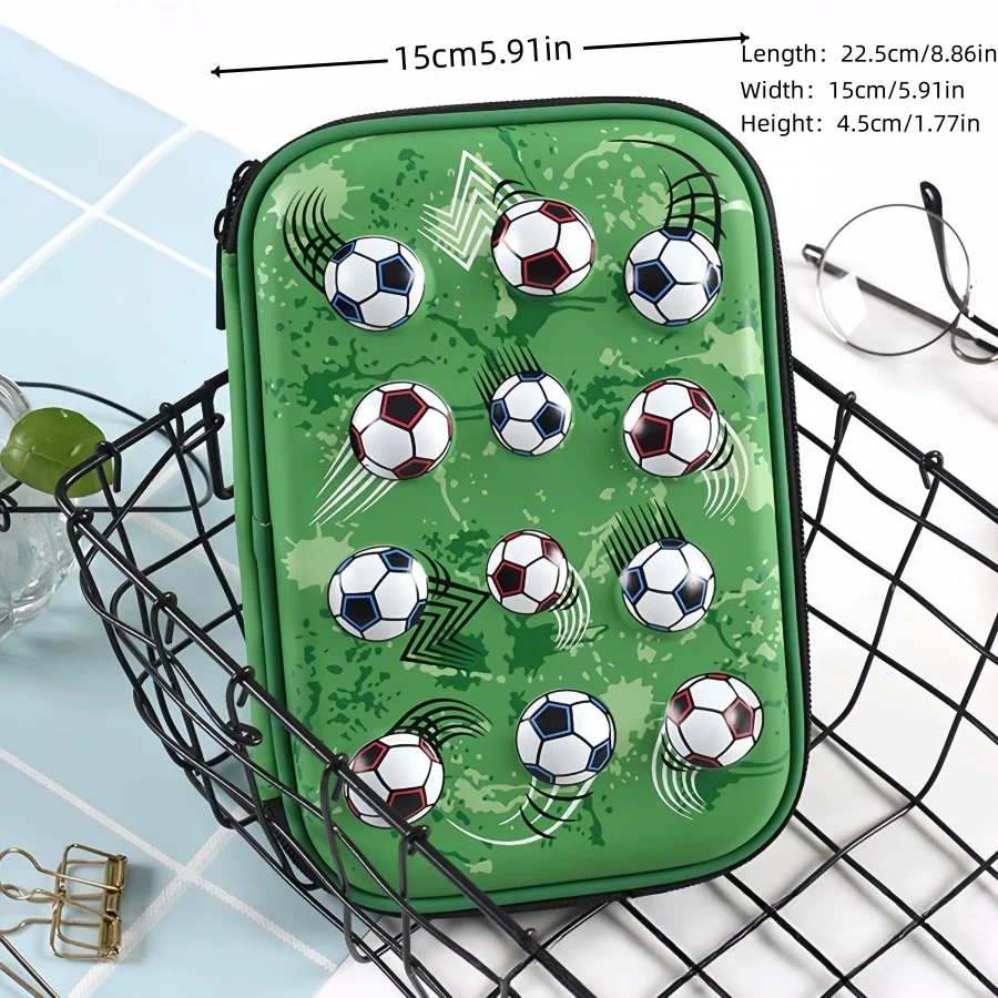 

1 шт., Необычный дизайнерский карандаш с рисунком футбола, фотографический карандаш большой емкости, оригинальный рисунок футбола, подходит