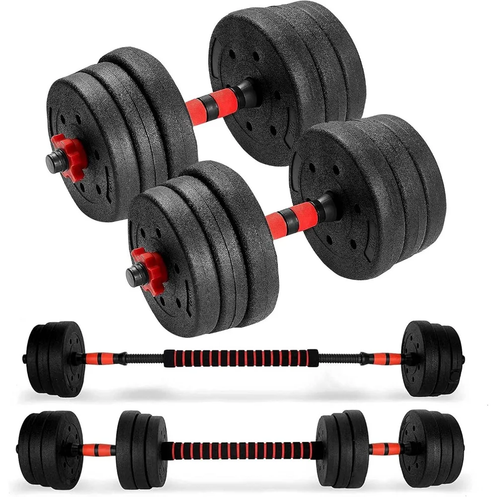 Adjustable Dumbbells Set Dumbells weights Hand Weight Lifting Strength Training Free Weights Barbell Fitness for Home GymWorkout