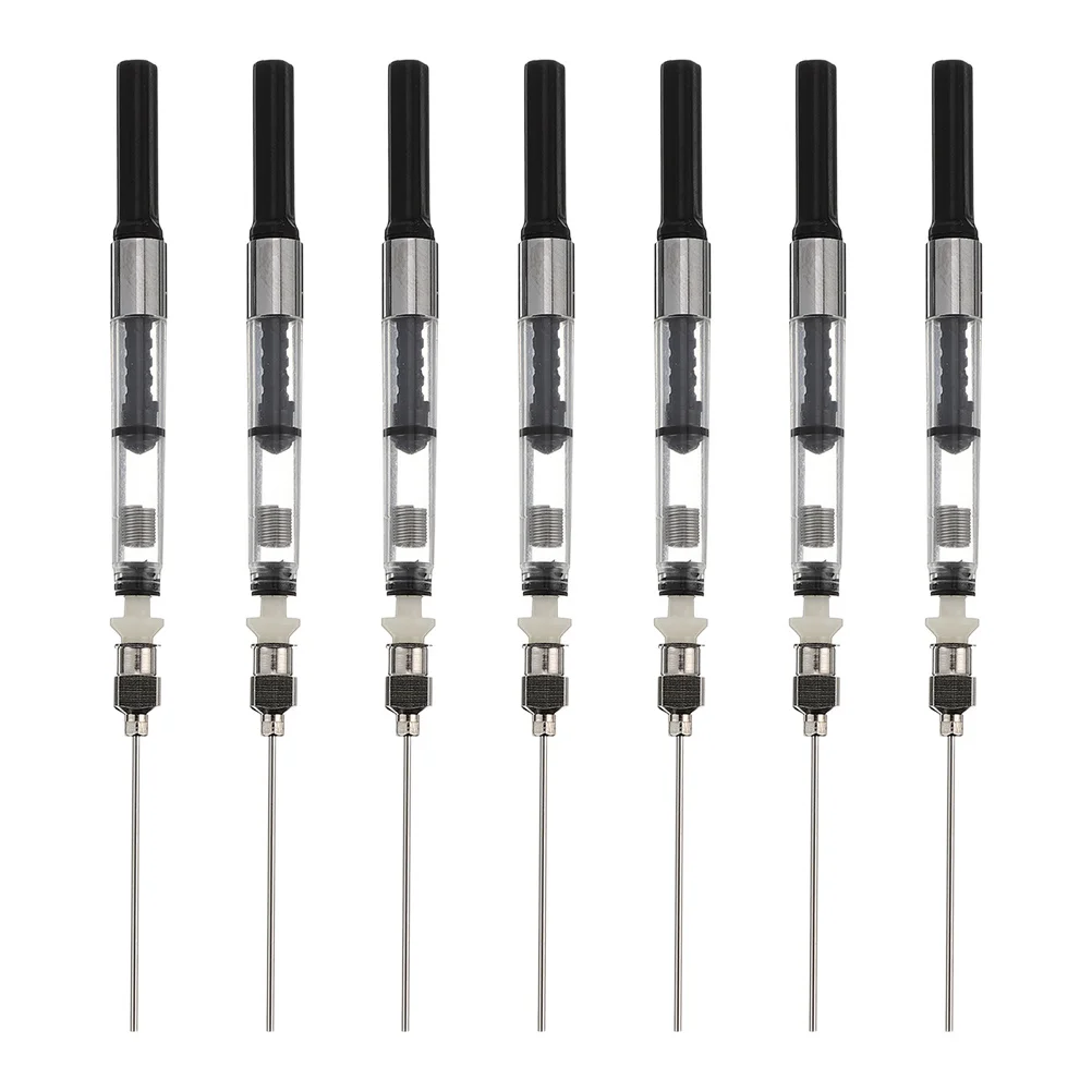 

7Pcs Fountain Pen Ink Refill Tool Ink Absorber Plastic Stainless Steel Portable Fountain Pen Converter Ideal for Office