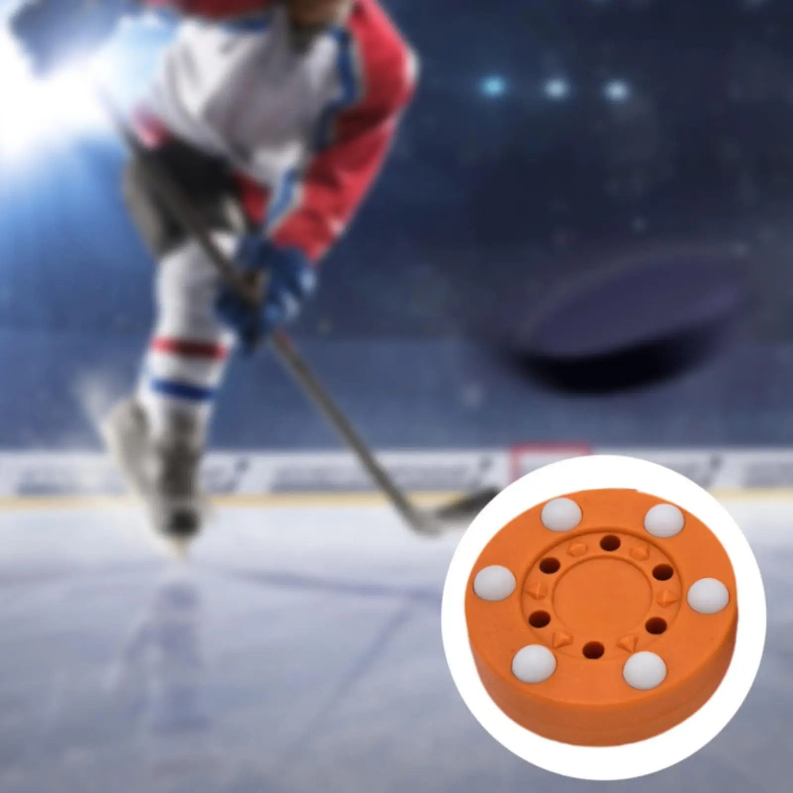 PP Material Roller Hockey Puck Smooth Gliding Street Ice Stickhandling Ball for Training Activities