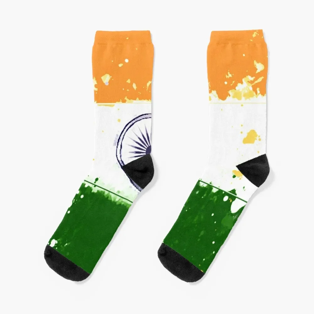 India Grunge Flag Socks Argentina hiking Socks Woman Men's