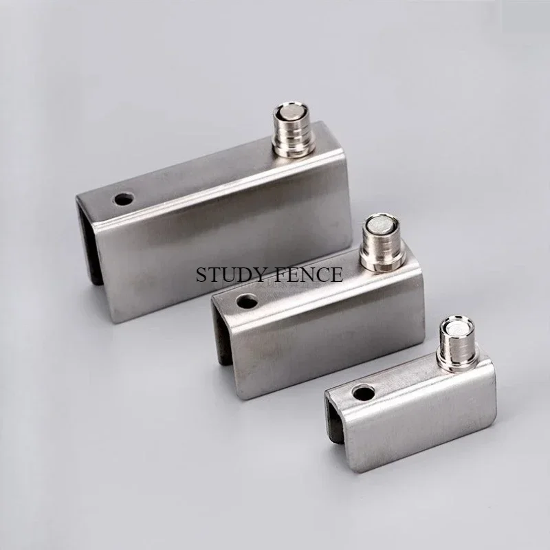 2 Set Stainless Steel Glass Hinges for 5-8mm/8-10mm/10-12mm Glass Door Glass Pivot Clamps Door Hinges Household Hardware