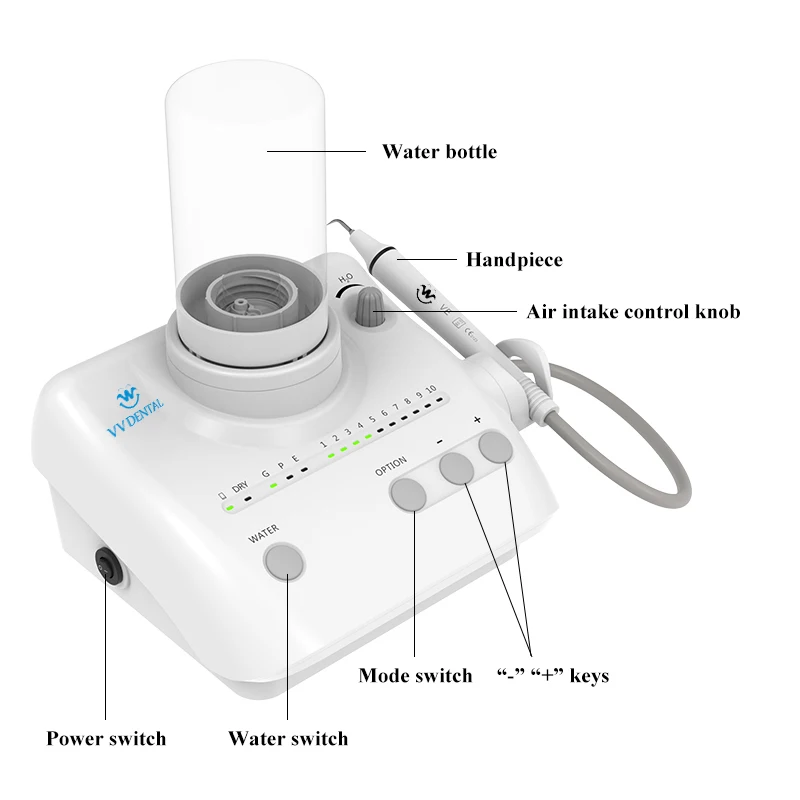 VVDental Teeth Ultrasonic Dental Washing Machine Calculus Plaqu Periodontal disease pulpitis removal  VET-W3