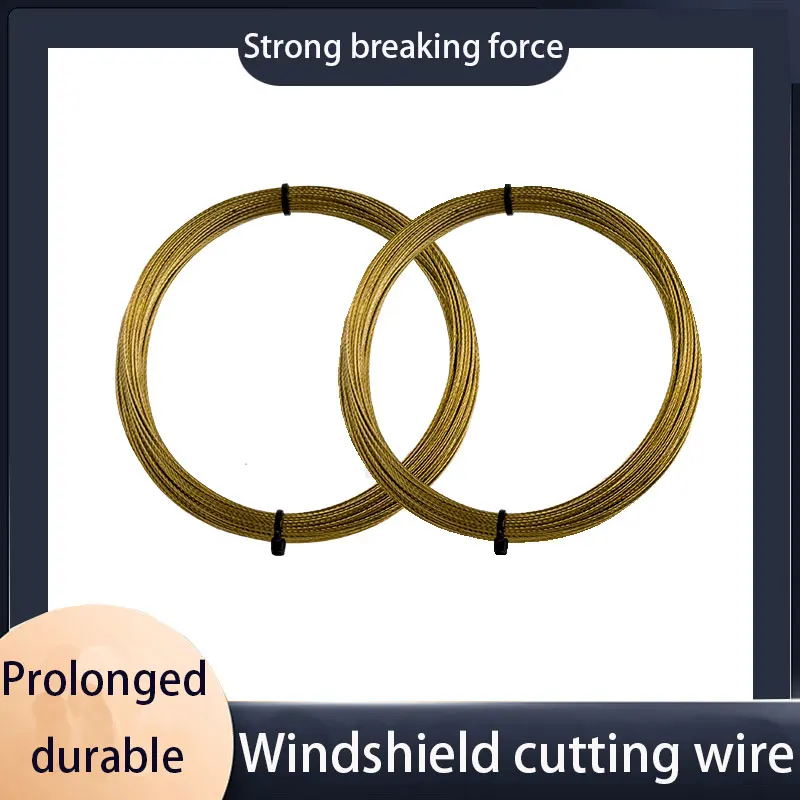 0.7mm 0.5mm 20M car windshield removal Wire rope Universal windshield cutting wire glass removal tool