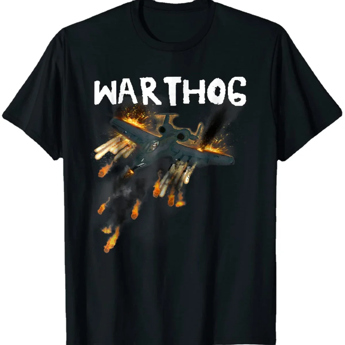 

A-10 Thunderbolt Tank Killer Warthog Attack Aircraft Fire T-Shirt. Summer Cotton O-Neck Short Sleeve Mens T Shirt New S-3XL