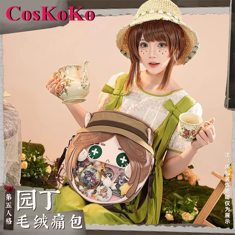 

CosKoKo Gardener/Emma Woods Cosplay Game Identity V Derivative Product Fashion Crossbody Sling Bag Plush Bag Lovely Itabag