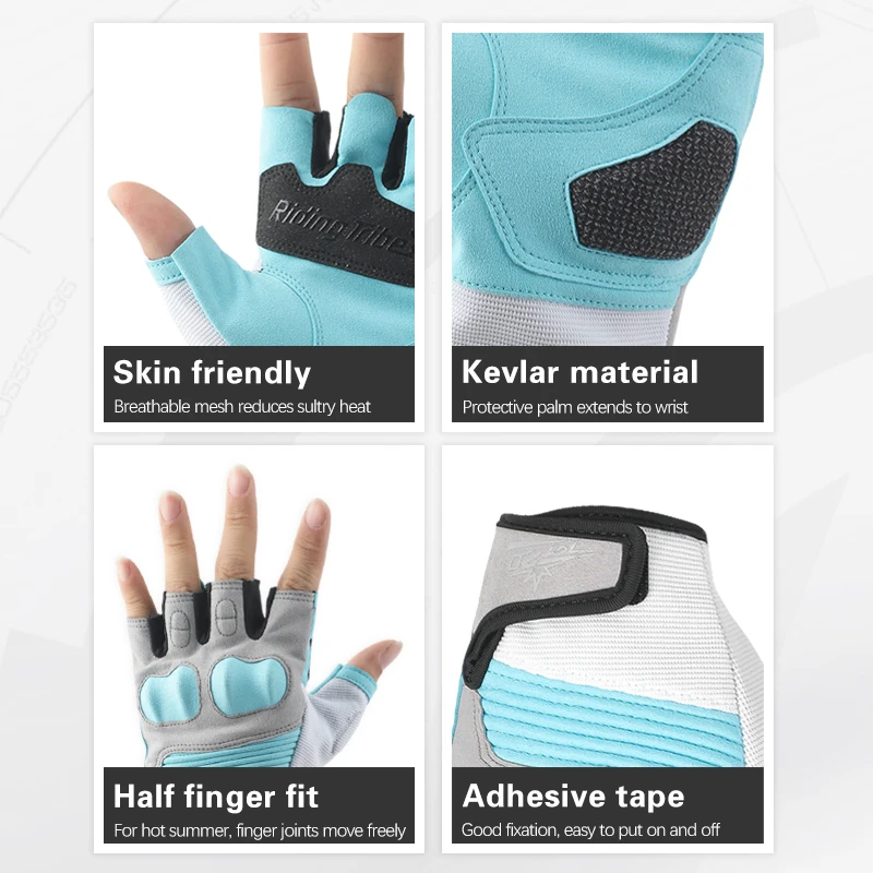 Women Motorcycle Gloves Touch Screen Full Finger Anti-slip Protective Riding Gloves Cute Color Block Motorbike Gloves for Lady Biker Moto Cycling Gloves Mocca Green Yahui Blue Rose Pink Purple 4