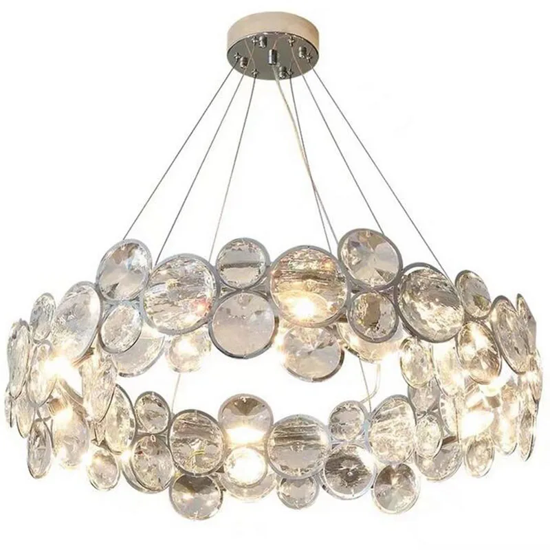 

Jmmxiuz home decoraction luxury chandelier Led E14 K9 Ceiling chandelier for bedroom living room study guest room Ceiling light