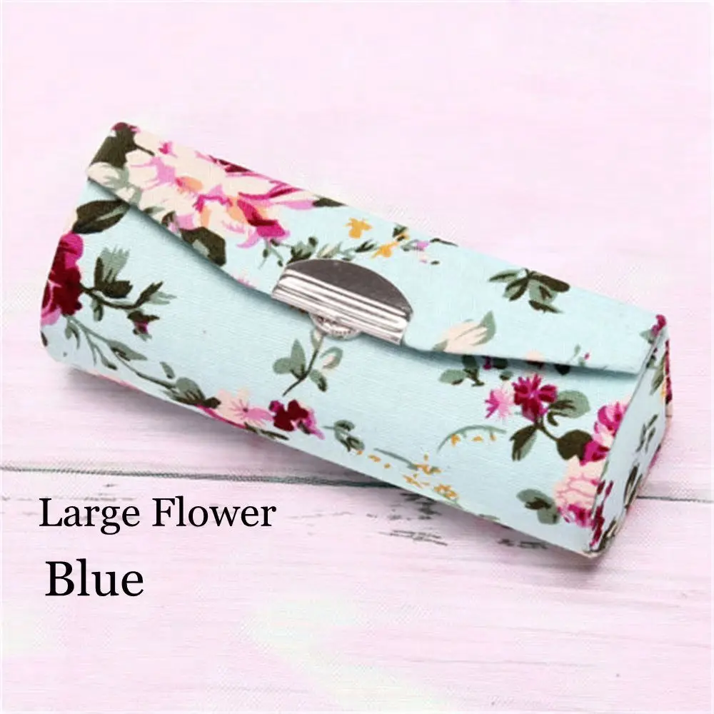 Modny Prezent Retro Haftowany Organizer na Kosmetyki Pudełko na Biżuterię Etui na Szminkę Mini Lusterko Pudełko na Błyszczyk