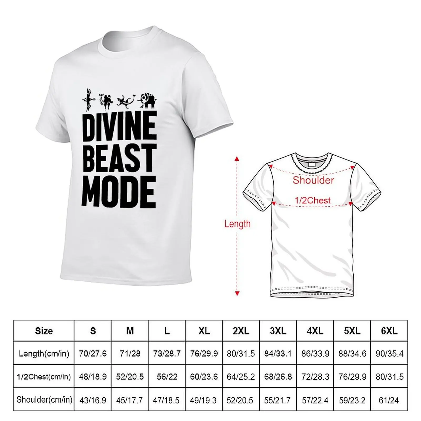 Divine Beast Mode T-Shirt funny t shirts man t shirt man cotton T-Shirt