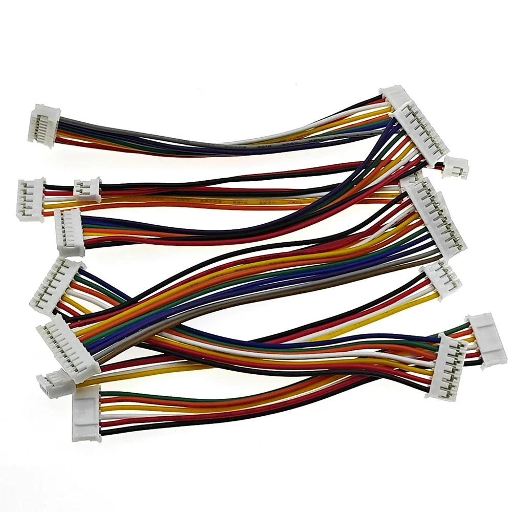 5PCS PH2.0mm Double Same/Reverse Direction Wire Cable 2-10Pin Female Plug Electronic Wire Length 10/20/30cm for PCB Connection