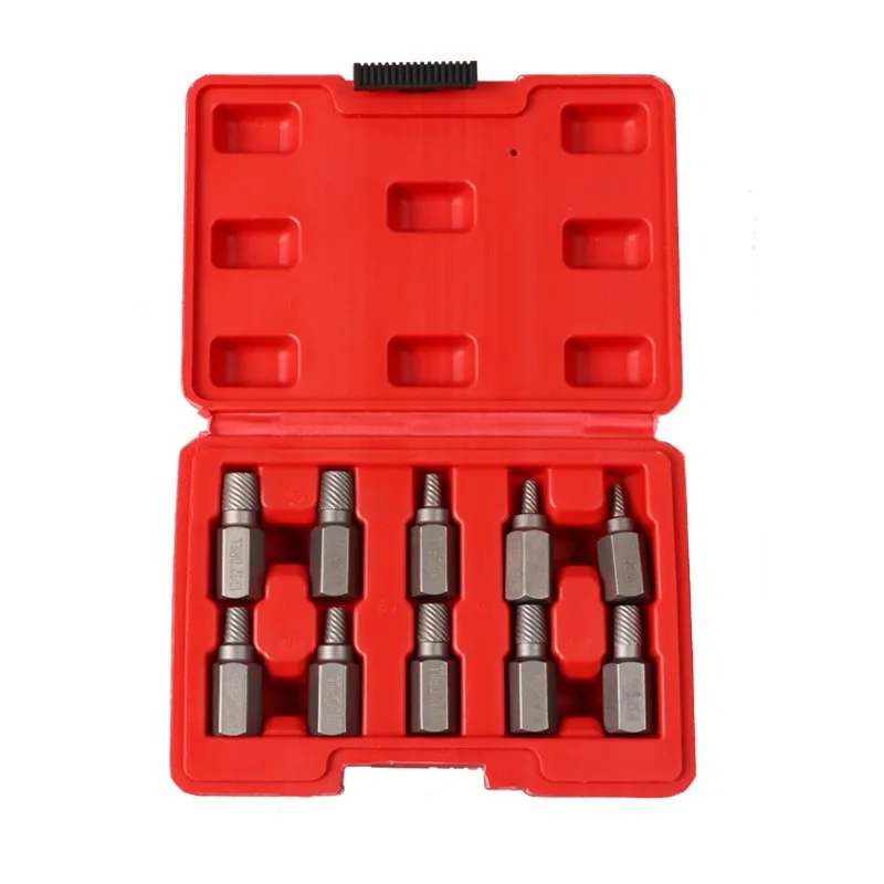 10/25 Pcs Damaged Screw Extractor Kit Hex Bolt Stud Extractor for Removing Repairment Tools British System Set Screw Extractor