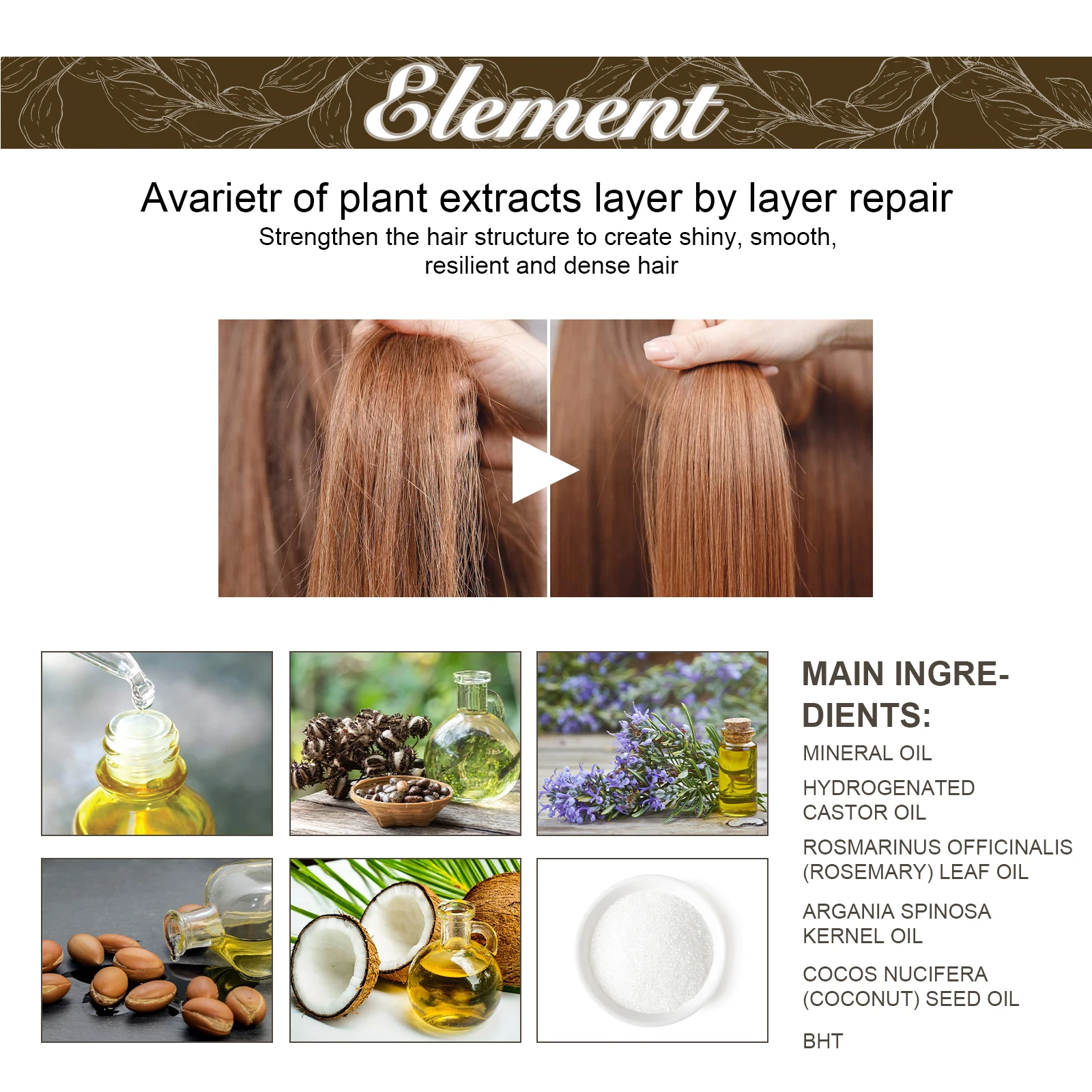 60ml Rosemary Dense Hair Essential Oil Repairs Hair Damage Prevent Hair Loss Soften Hair Strengthen Hair Roots Nourishe Hair Oil image 5