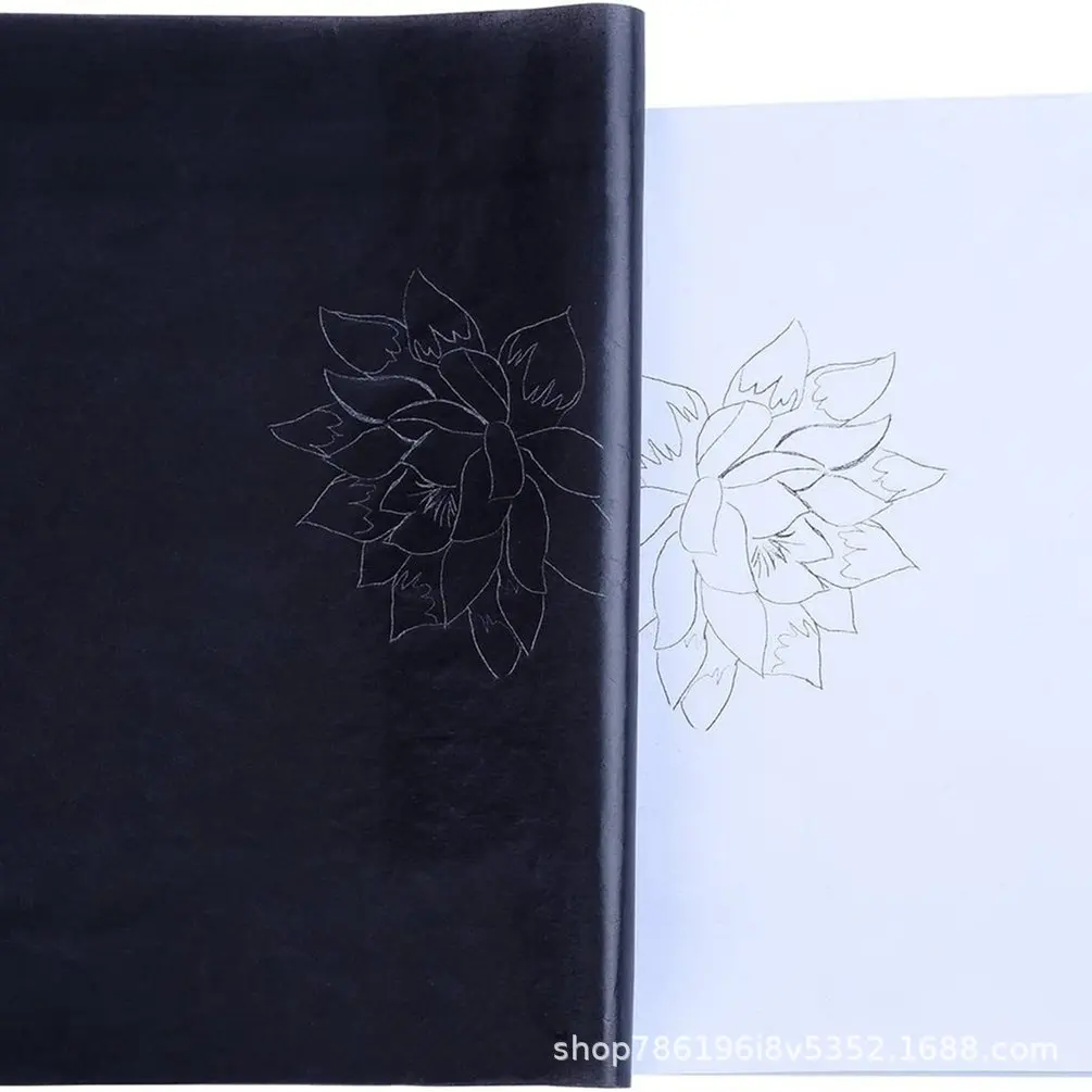 100 قطعة/الحزمة من ورق الكربون، ورق كربون شفاف مقاس A4 أحادي الجانب #2