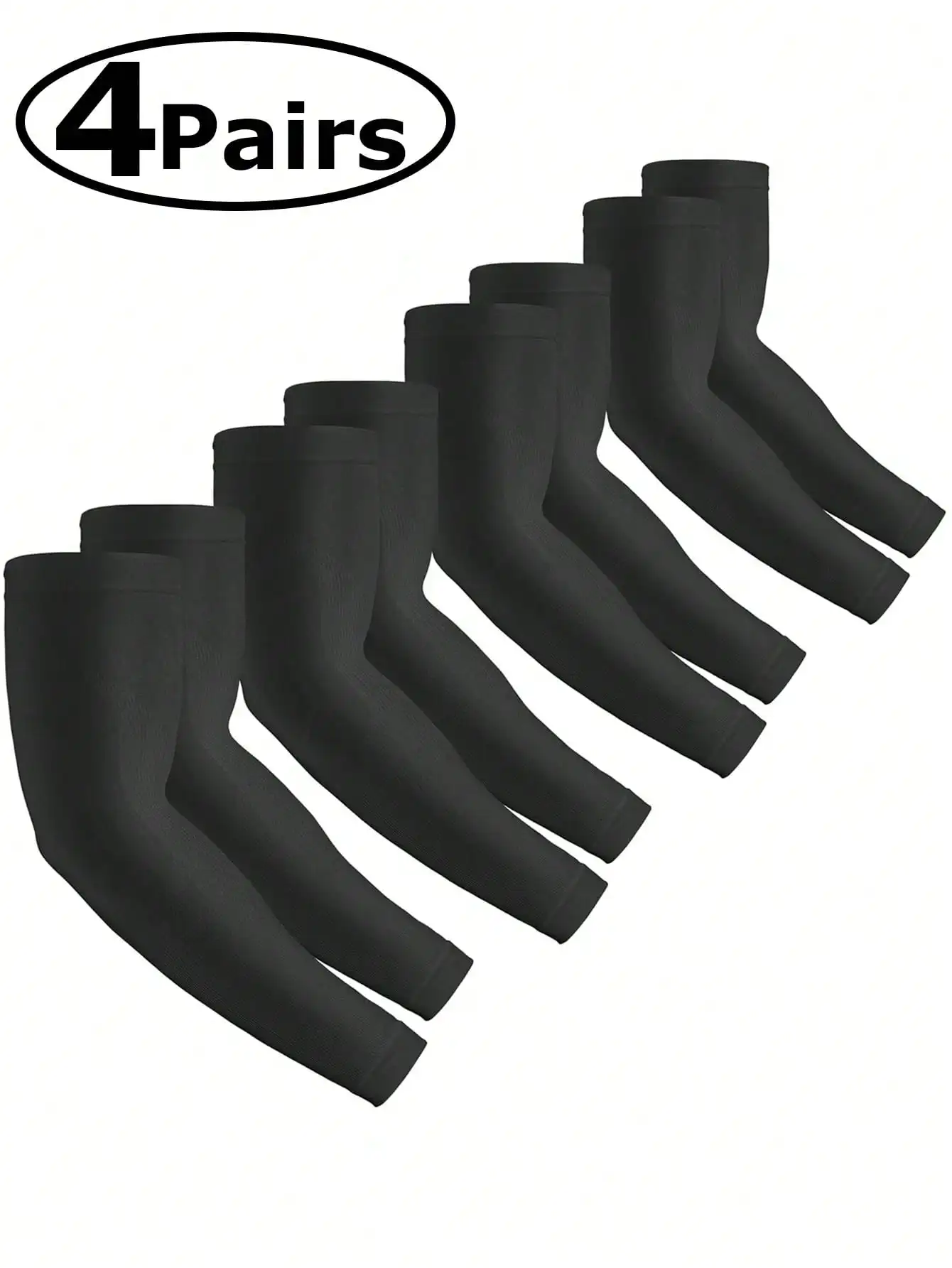 

4 Pairs /2 Pairs UV Protection Cooling Arm Sleeves Compression Sun Sleeves For Men Youth, Tattoo Cover Up, UPF 50 Fake Tattoo Arm Warmers Autumn Outfits Halloween Costumes Black Arm Sleeve Gifts For Men,Summer,Festival,Men Gifts,Accessories