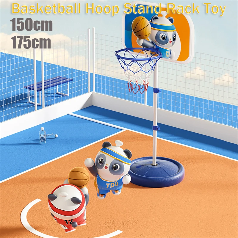 Indoor Outdoor Children Safety Funny Game Kids Exercise Basketball Hoop Set Wall Frame Stand Lifting Basket Hanging Backboard